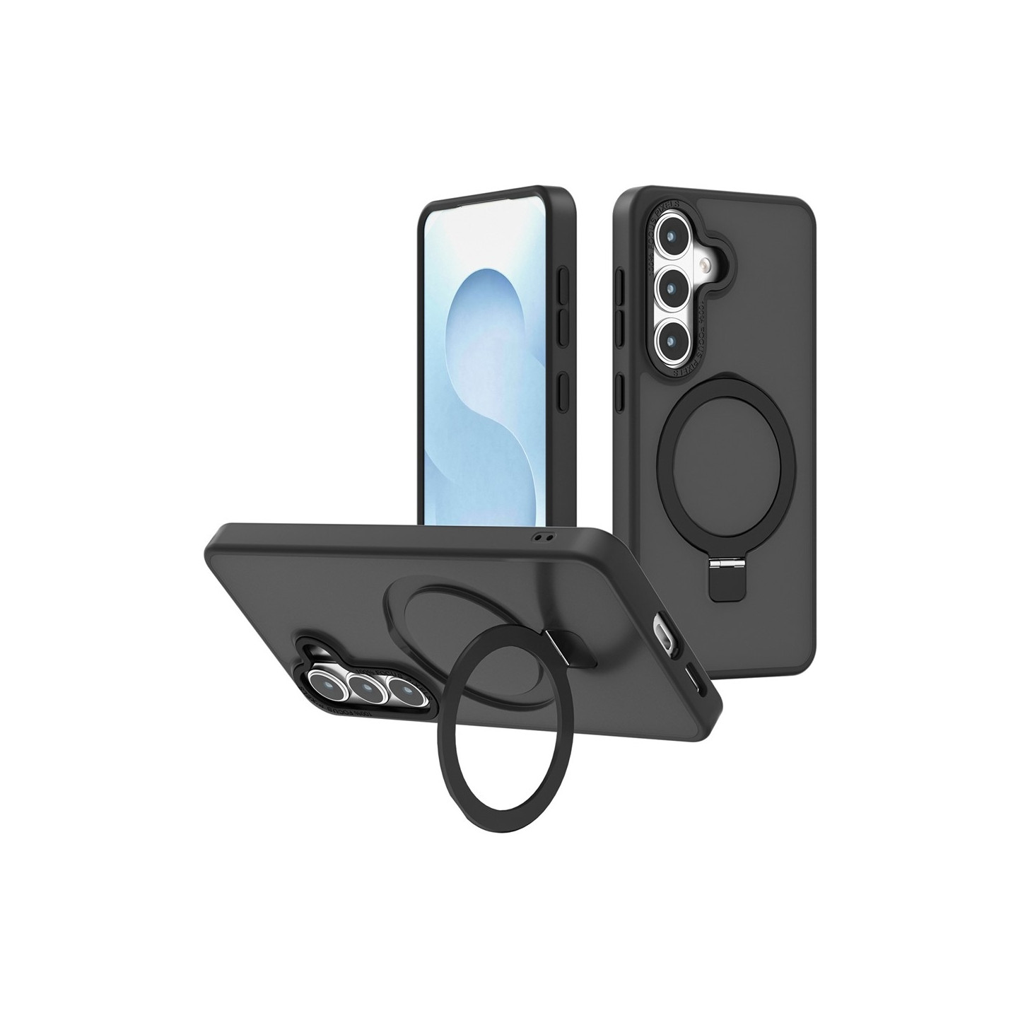 Magnetic Case Skin Touch Anti-Drop TPU + PC Kickstand Phone Cover For Samsung Galaxy S26+