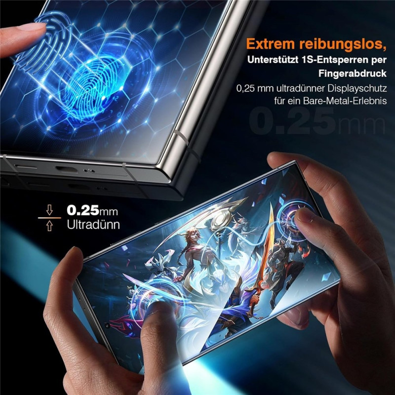 Anti-Spy Full Screen Protector For Samsung Galaxy S26+