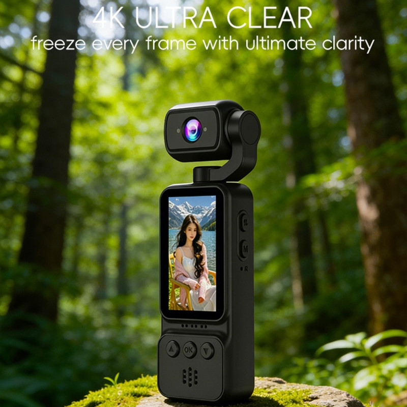 Video Camera Action Camera 4K Recording Handheld 1.97-inch Screen HD Vlog