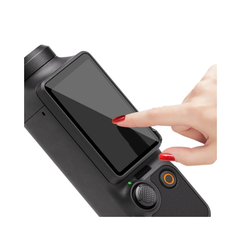IMAK Honor DJI Osmo Pocket 4 Karkaistu Lasi Näytönsuojus + Linssikalvosetti Itseasettuvalla Kehyksellä