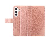 Till Samsung Galaxy A16 5G / A16 4G Fodral med Kortfack och Mandalamönster - Roséguld