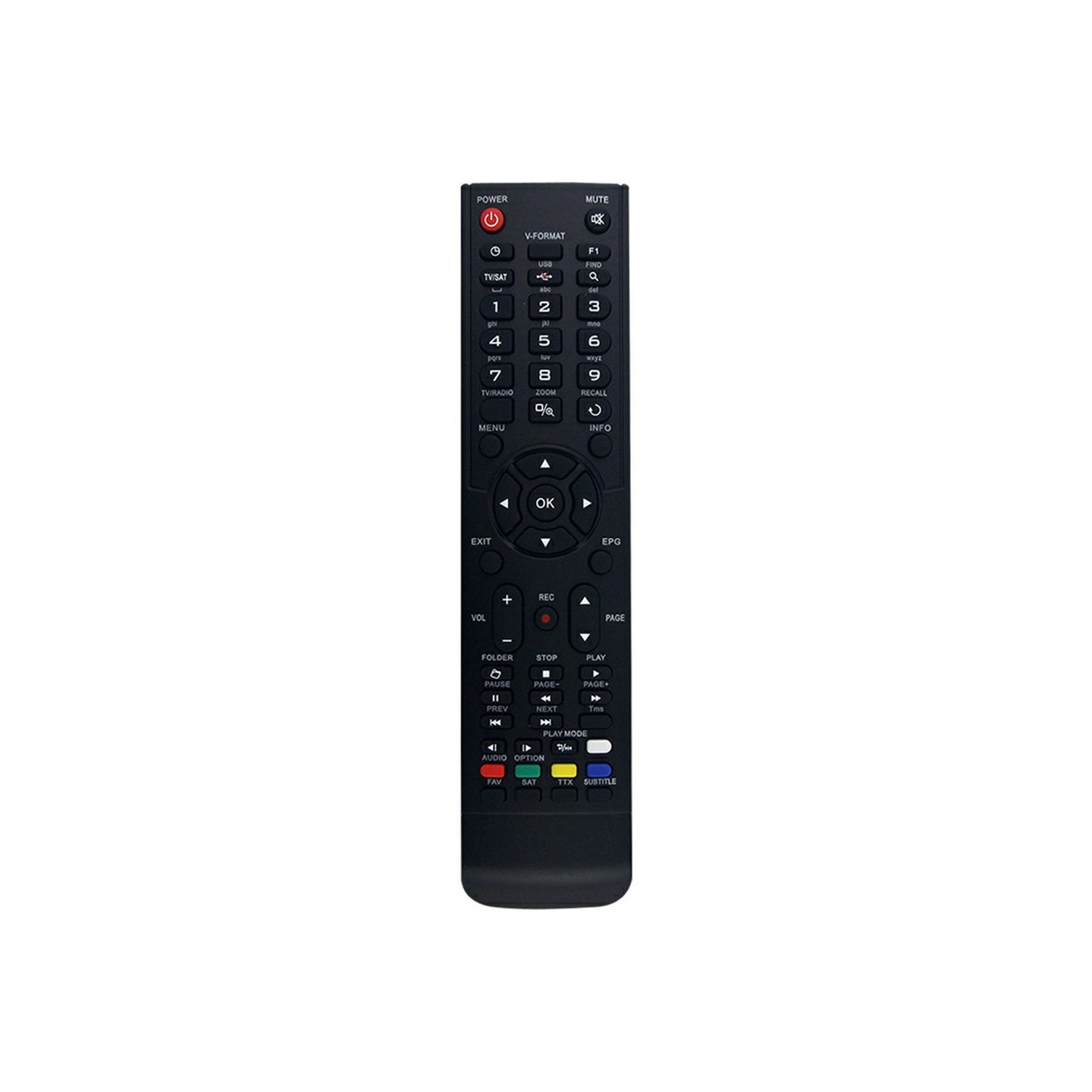 Udskiftning af fjernbetjening REV2 Til AMIKO TV
