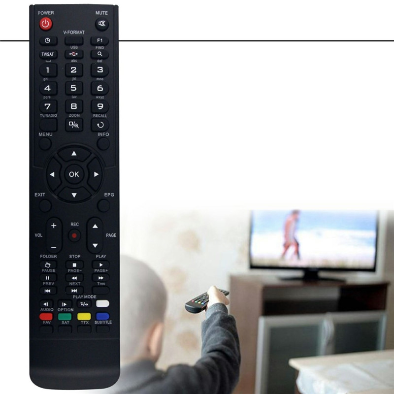 Udskiftning af fjernbetjening REV2 Til AMIKO TV