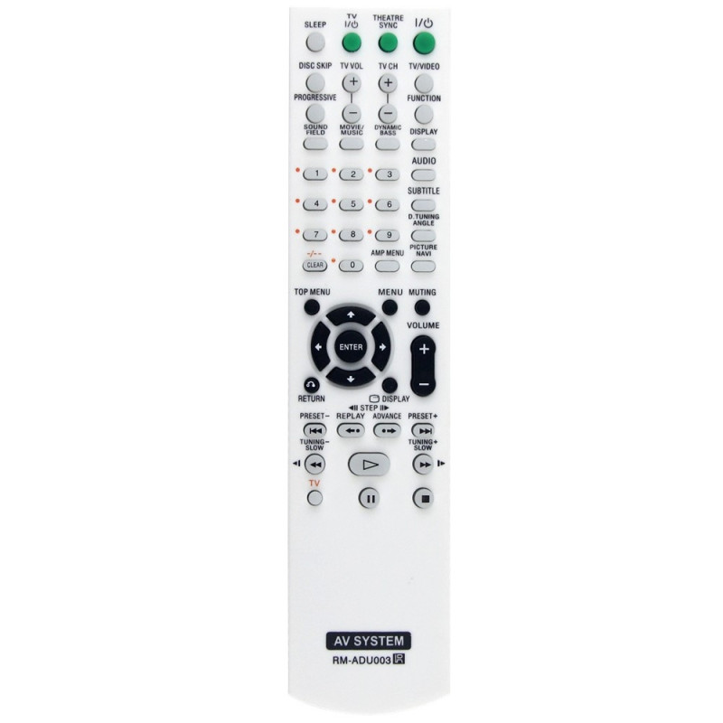 Remote Control Replacement RM-ADU003 For Sony Amplifier