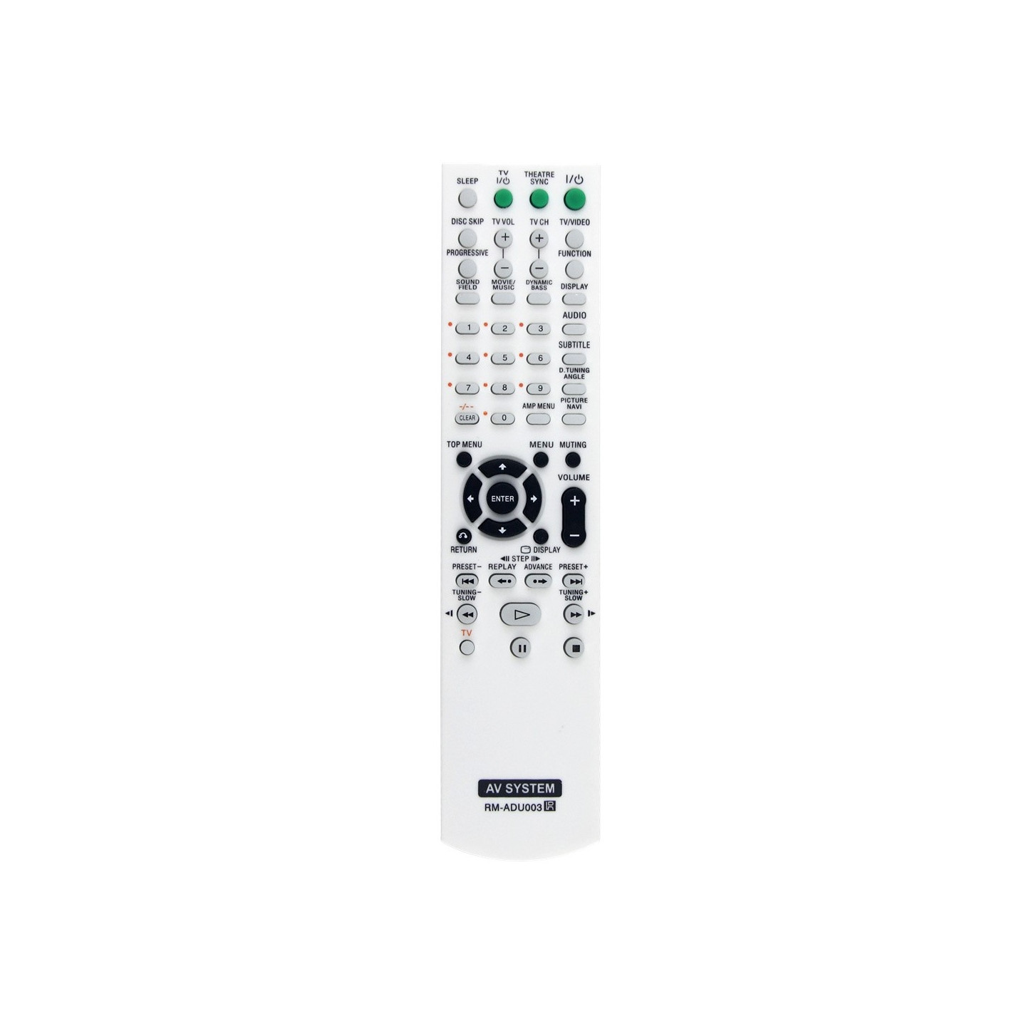 Fjernkontroll erstatning RM-ADU003 for Sony-forsterker