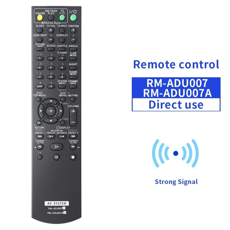 Fjernkontroll erstatning RM-ADU007 / RM-ADU007A for Sony-forsterker