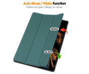 För Samsung Galaxy Tab S10 Ultra Stativfodral Stötsäkert med Pennhållare - Grön