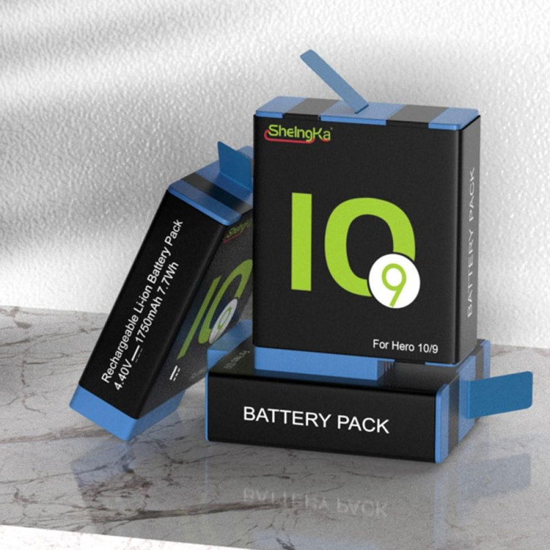 1750mAh polymeerilitiumakku GoPro Hero 10/9