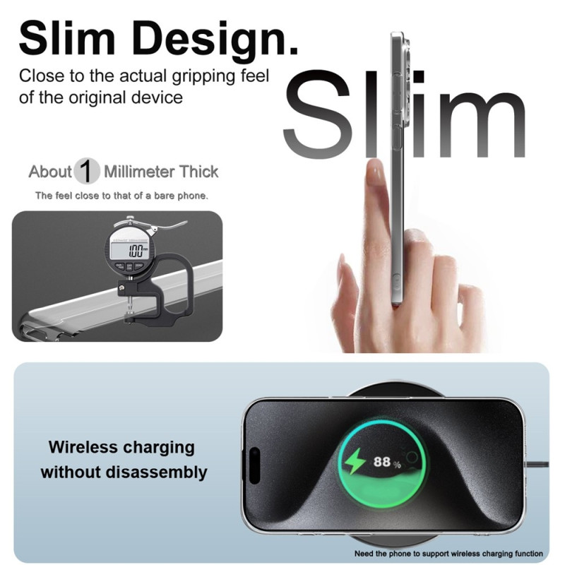 IMAK UX-5 Series Stødsikkert transparent telefoncover til iPhone 17