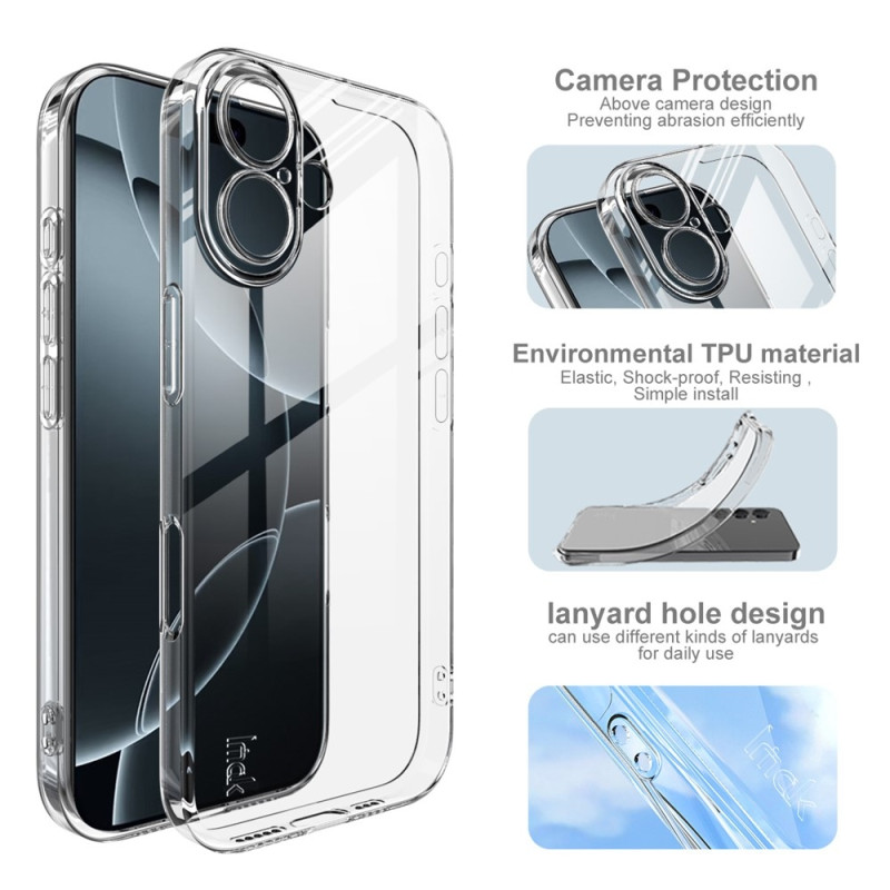 IMAK UX-5 Series Stødsikkert transparent telefoncover til iPhone 17