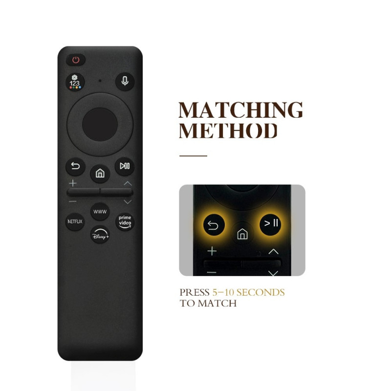 Kaukosäätimen vaihto BN59-01432J:lle Samsung-televisiolle, aurinkoenergialla toimiva ääniohjaus