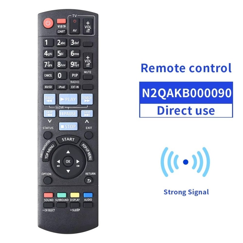 Remote Control Replacement for N2QAKB000090 For Panasonic Audio Player