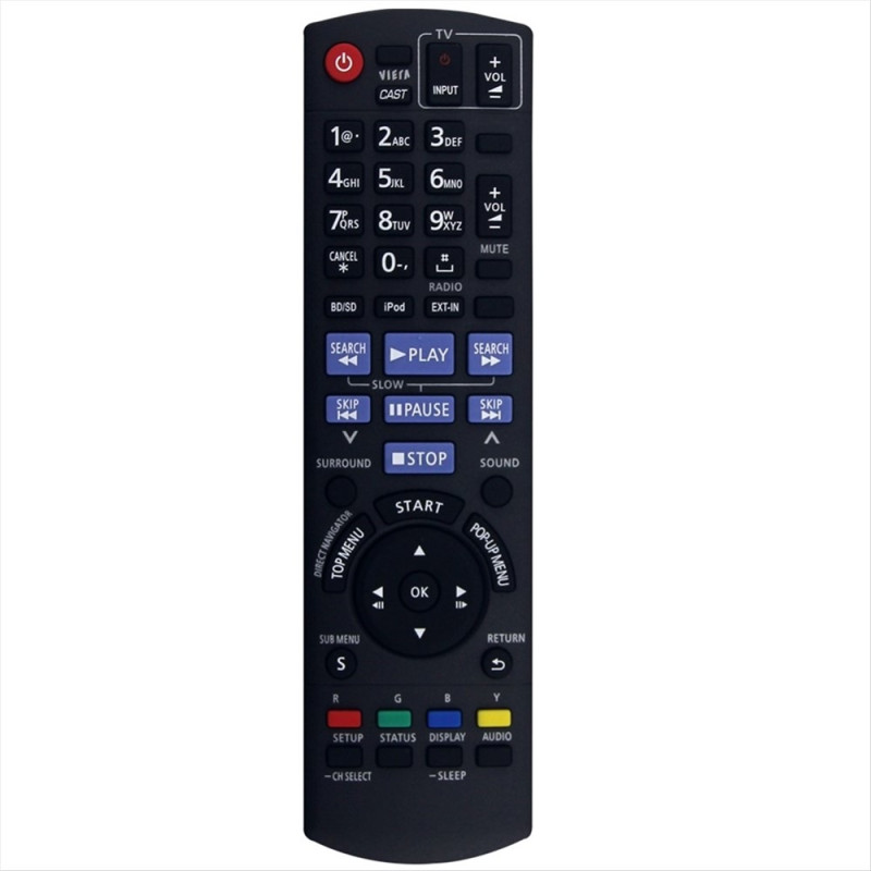 Fjern kontroll utskiftning for N2QAKB000072 for Panasonic Audio Player
