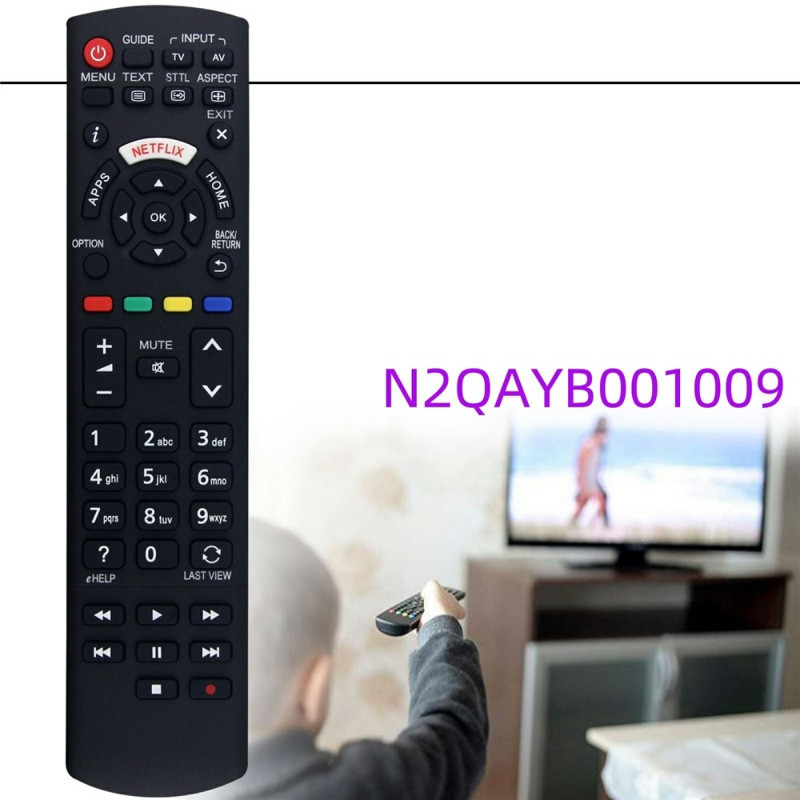Kaukosäätimen korvaava N2QAYB001009 Panasonic TV:lle