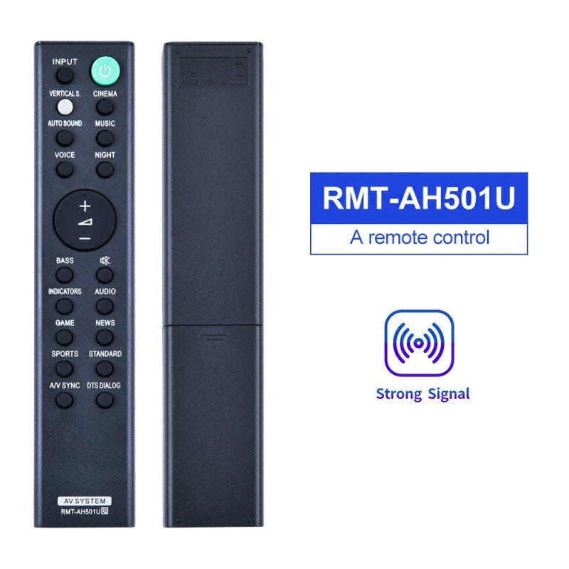 Udskiftning fjernbetjening til RMT-AH501U til Sony Soundbar