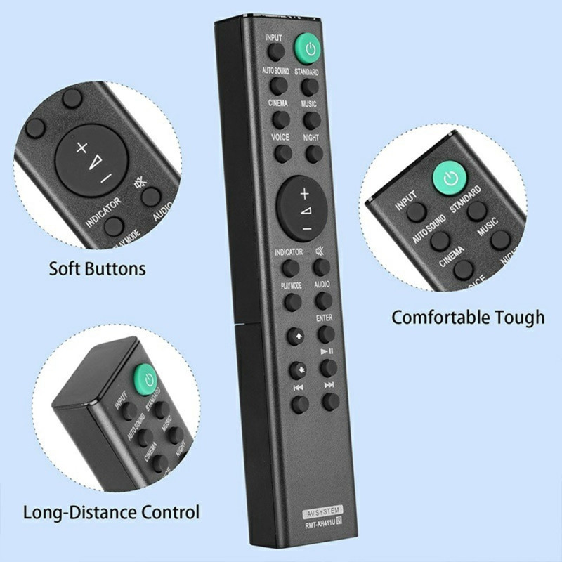 Udskiftning fjernbetjening til RMT-AH411U til Sony Soundbar