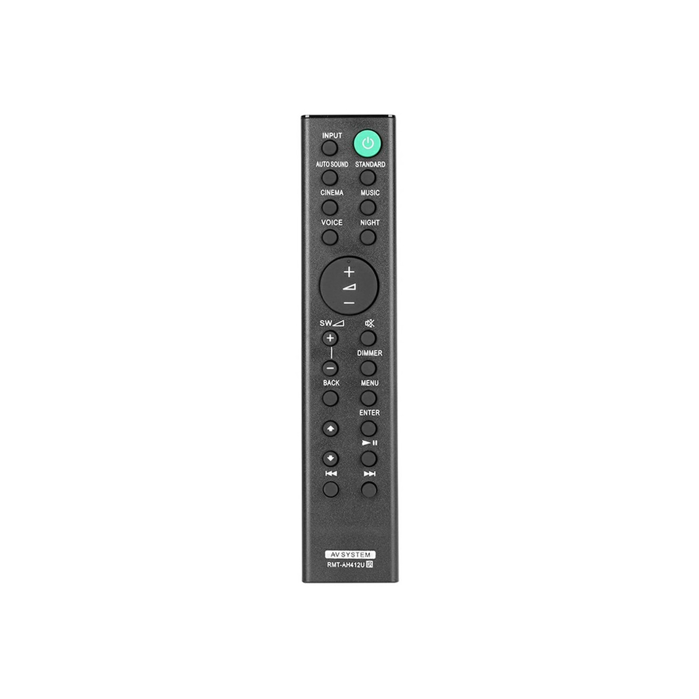 Udskiftning fjernbetjening til RMT-AH412U til Sony Soundbar