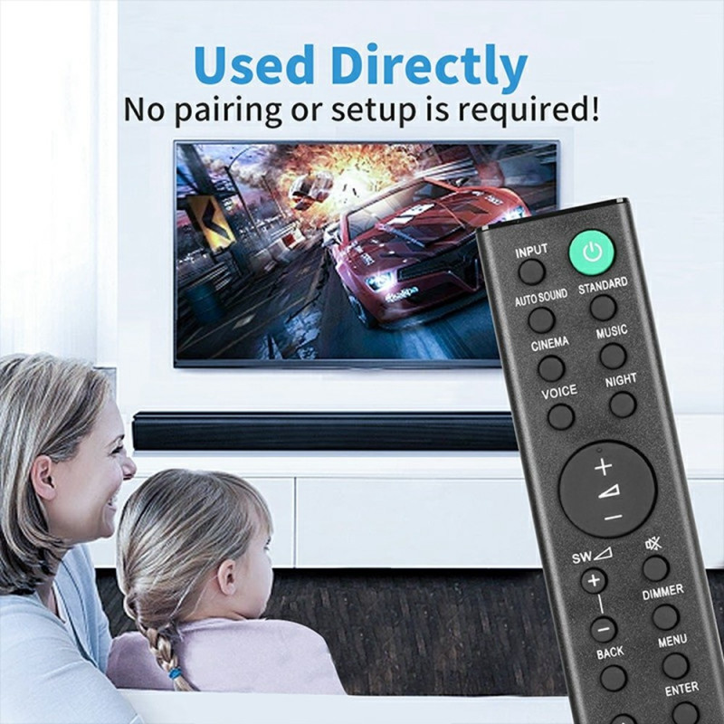Erstatning fjernkontroll for RMT-AH412U for Sony Soundbar