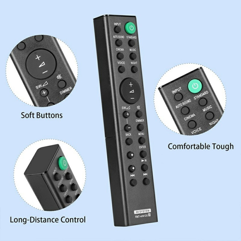Replacement Remote Control for RMT-AH412U For Sony Soundbar