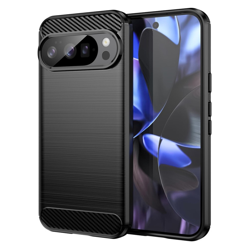 Phone Case For Google Pixel 10 / 10 Pro Carbon Fiber Texture Brushed Cover