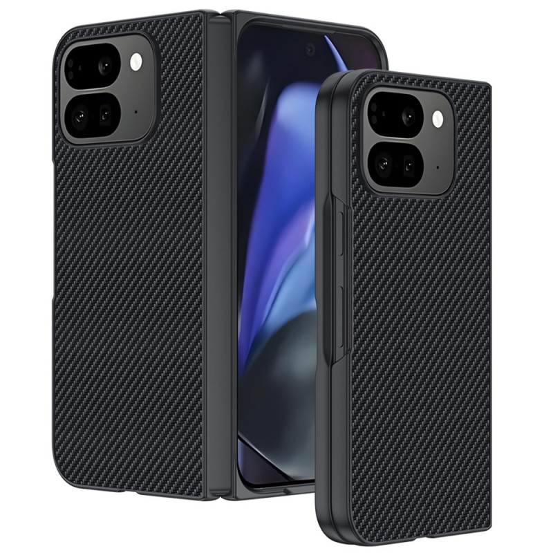 Puhelinkotelo Google Pixel 10 Pro Fold -puhelimelle hiilikuitutekstuurilla