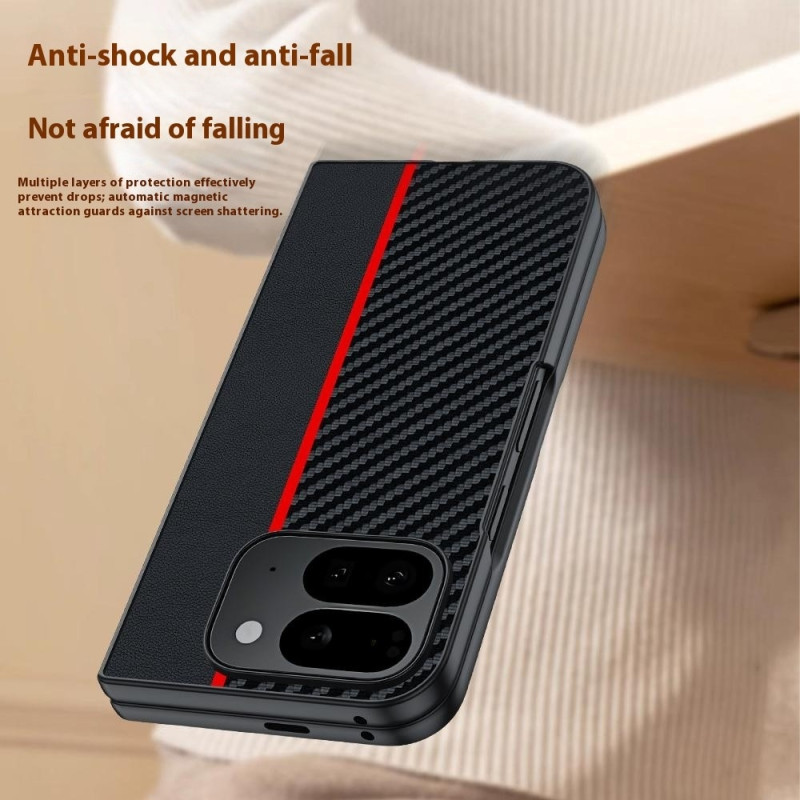 Telefondeksel for Google Pixel 10 Pro Fold Karbonfibertekstur 