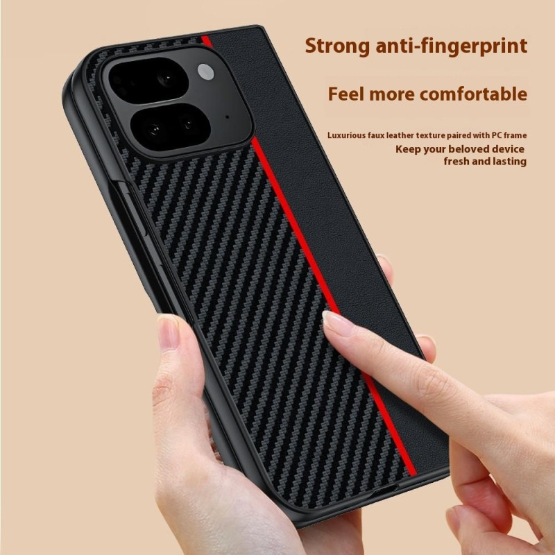 Phone Case For Google Pixel 10 Pro Fold Carbon fiber texture