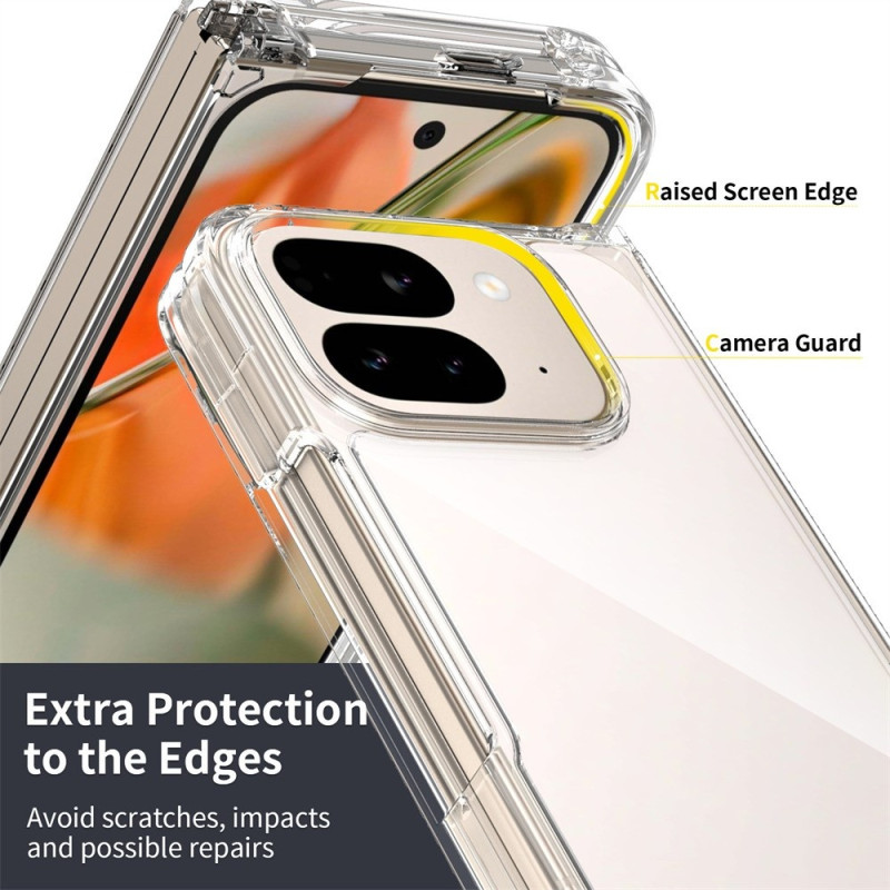 Anti-Scratch TPU + Acrylic Clear Phone Case For Google Pixel 10 Pro Fold