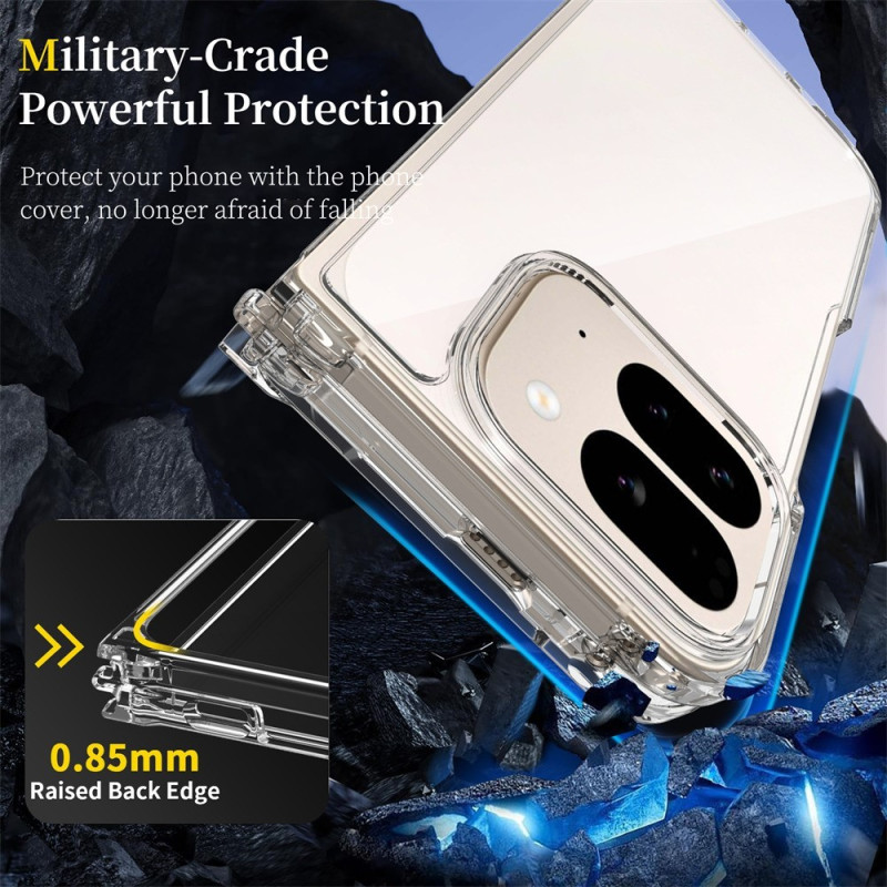 Anti-Scratch TPU + Acrylic Clear Phone Case For Google Pixel 10 Pro Fold