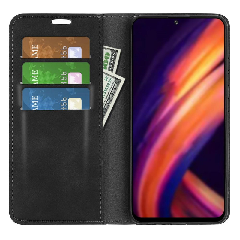 Wallet Stand Phone Case for Motorola Edge 30 Pro - Black