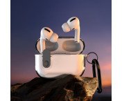 DUX DUCIS För AirPods 4 Fodral PC+TPU Bluetooth Fodral / Skal med krok - Transparant