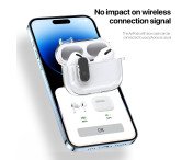 DUX DUCIS För AirPods 4 Fodral PC+TPU Bluetooth Fodral / Skal med krok - Transparant