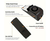 Smart Dörrstoppare 120dB Stöldskyddslarm för Hotell hemmakontor Skydd Trygghet