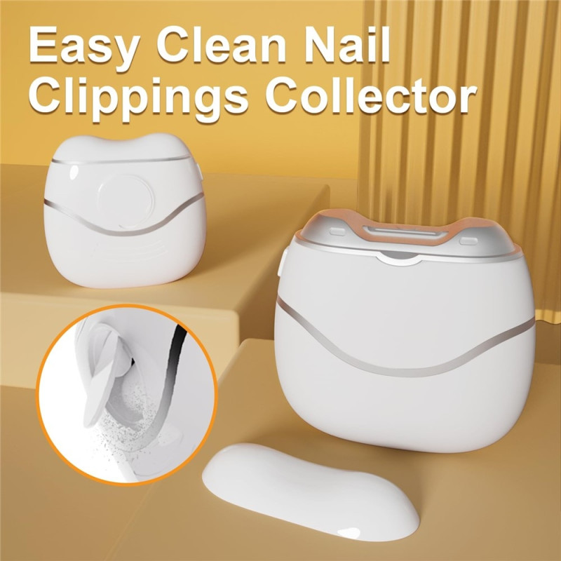 Automatic Electric Nail Clipper Multifunctional Nail Clipper - White + Black