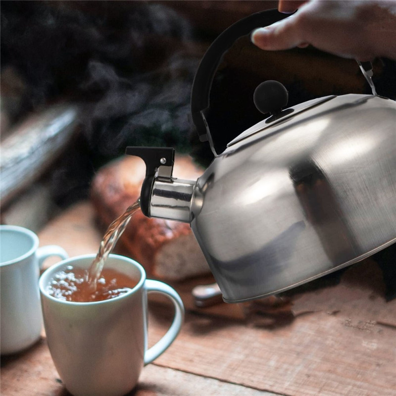 Teapot Tea Maker 4L Stainless Steel Whistling Kettle for Gas Electric Induction
