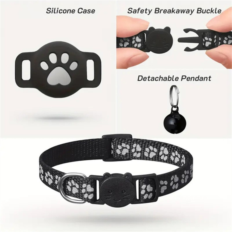 Til AirTag Locator Silikone Etui GPS Tracker Halsbånd Kæledyr Kat Hundeur