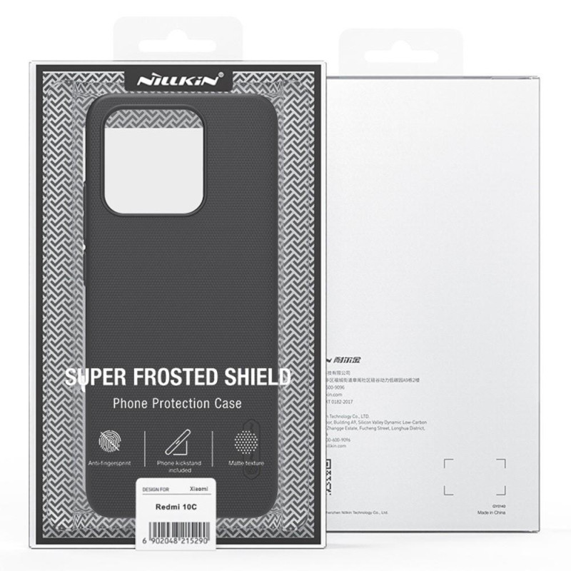 NILLKIN Xiaomi Redmi 10C Frostet Skall Hardt - Svart