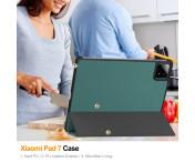 Slim Fit Cover Fodral För Xiaomi Pad 7 Auto Wake / Sleep - Grön
