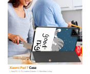 Slim Fit Cover Fodral För Xiaomi Pad 7 Auto Wake / Sleep - Cat