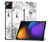 Slim Fit Cover Fodral För Xiaomi Pad 7 Auto Wake / Sleep - Vintage Tower