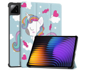Slim Fit Cover Fodral För Xiaomi Pad 7 Auto Wake / Sleep - Unicorn