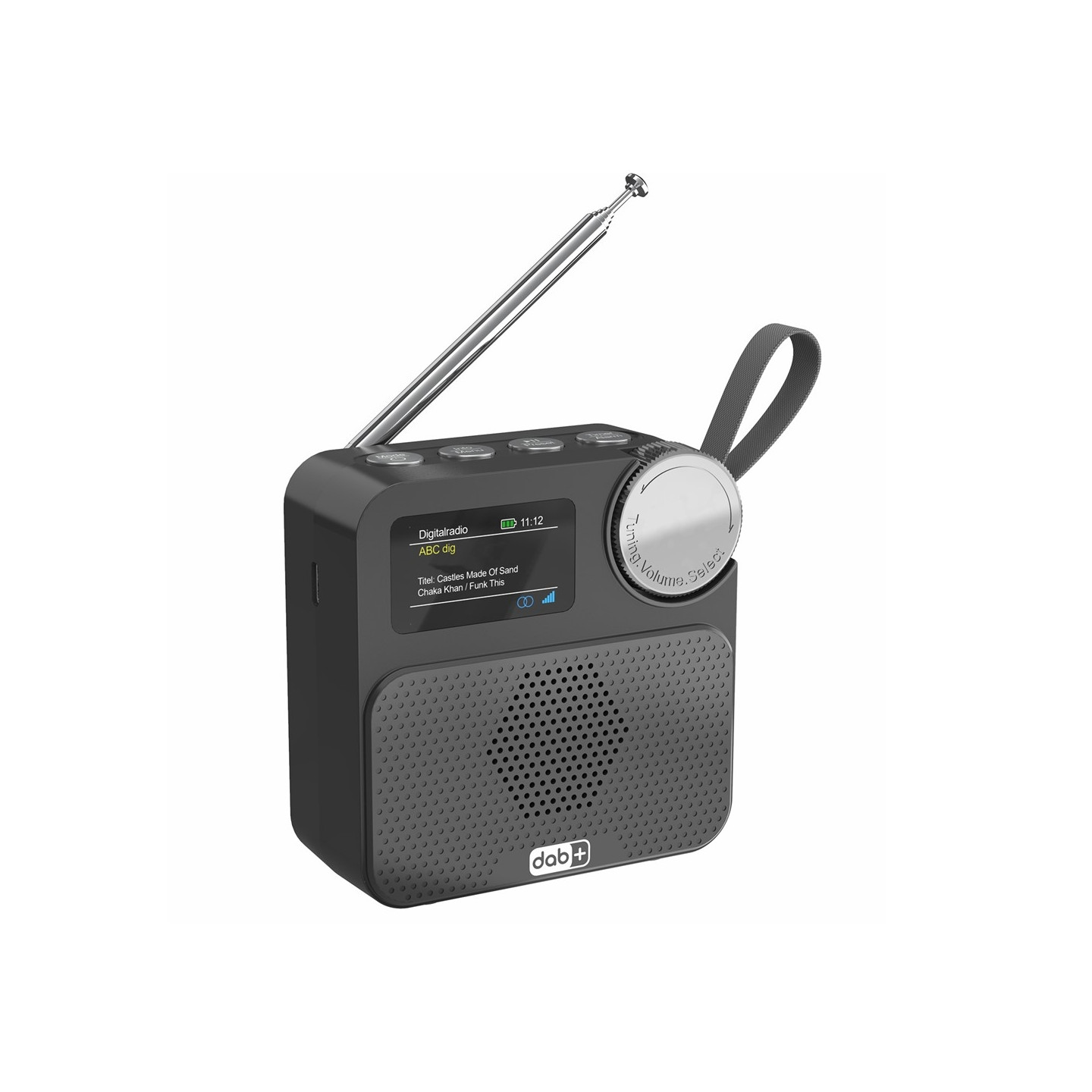 P2D 1,47 tommer Bluetooth-kompatibel bærbar DAB-radio med TF-kort MP3-afspiller