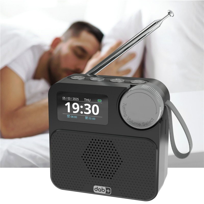 P2D 1,47 tommer Bluetooth-kompatibel bærbar DAB-radio med TF-kort MP3-afspiller