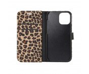 iPhone 12 Pro Max Plånboksfodral Fodral Leopard - Brun