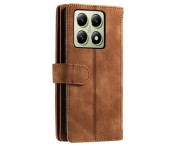 För Xiaomi 14T Pro Fodral med Dragkedja och 9 Kortplatser 