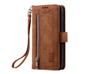 För Xiaomi 14T Pro Fodral med Dragkedja och 9 Kortplatser 