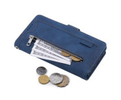 För Xiaomi 14T Pro Fodral med Dragkedja och 9 Kortplatser 