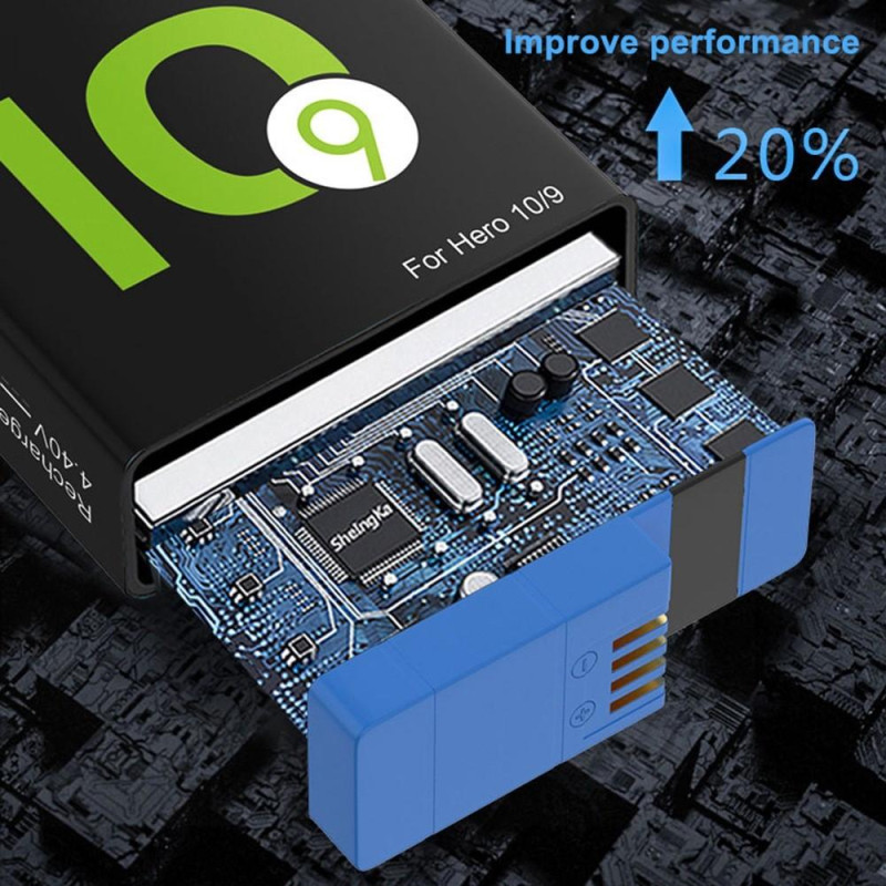 1750mAh polymer lithiumbatteri til GoPro Hero 10/9