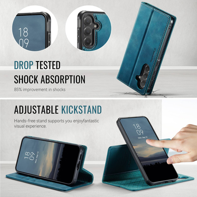 CASEME Til Samsung Galaxy S25+ / Galaxy S24+ Pungcover Magnetisk Aftagelig RFID Beskyttelse