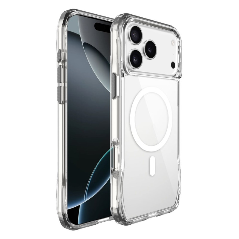 MagSafe Compatible TPU + PC Crystal Clear Phone Case For iPhone 17 Pro